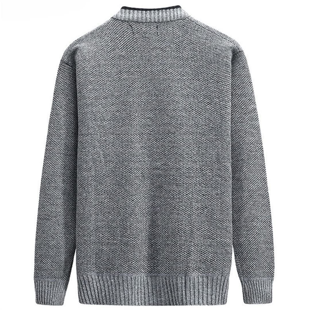Hombres Cardigan Otoño Invierno grueso cuello en V suéter de punto Abrigos Causal Cardigan de punto Moda para hombre