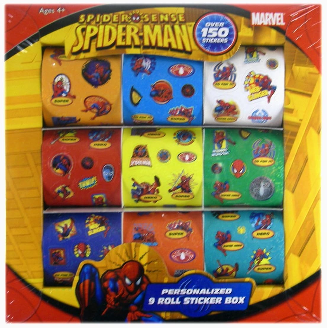 Spider Sense Spider Man Sticker Box Spiderman 9 Roll
