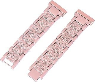 Versa3 Cinto De Aço Smartwatch Bandas Relógio De Diamantes Pulseira De Strass Pulseira De Relógio Extensora Pulseira De Relógio Pulseira De Relógio Cravejada De Diamantes Pulseira