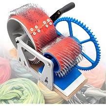 Drum Carder for Manual Wool Felt, Quick Mixing of Colors Shaved and Threaded Fiber Cardboard for Wool Felt DIY and Craft Enthusiasts/