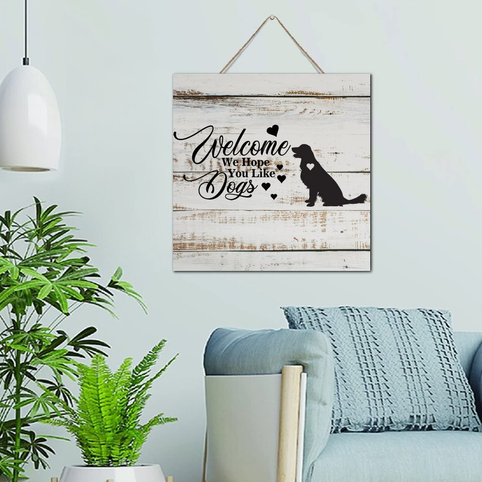 Décoration d'intérieur pour chambre plaque en bois de style rétro