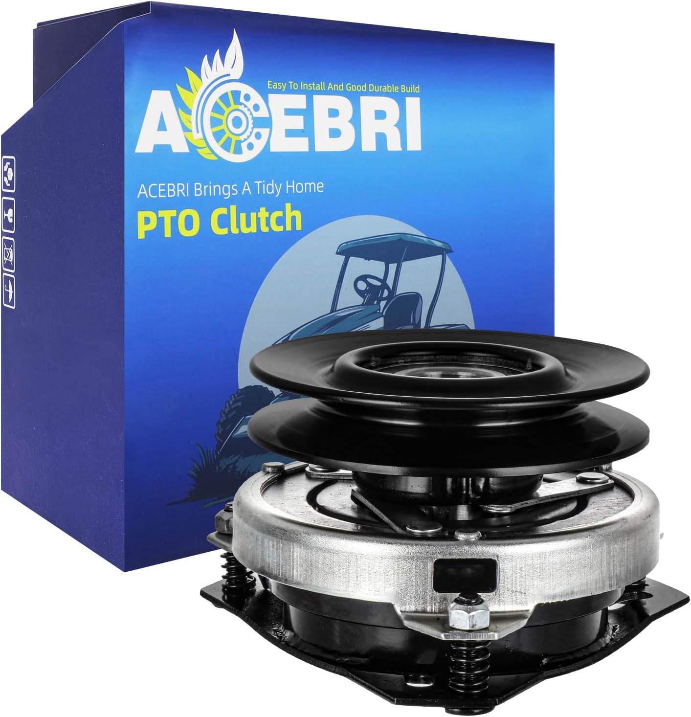 PTO Clutch for Cub Cadet for Troy-Bilt for Craftsman: 917-1709 717-1709, 1706692SM, for Troy-Bilt for Cub Cadet RZT50 ZT50 RZT17 RZT22 RZT42 Z-Force 15 18 42 44 48 Clutch, 1" Crank