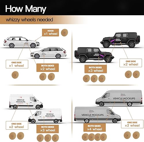 Miniatura 7 de Tucana Rueda de goma para borrar, herramienta para quitar calcomanías y adhesivos, quitar rayas, calcomanías y gráficos en automóviles, casas