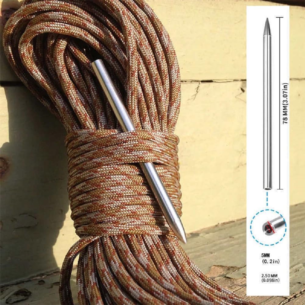 Stainless Steel 550 Paracord Fid, Lacing, Stitching Needles (1pcs)
