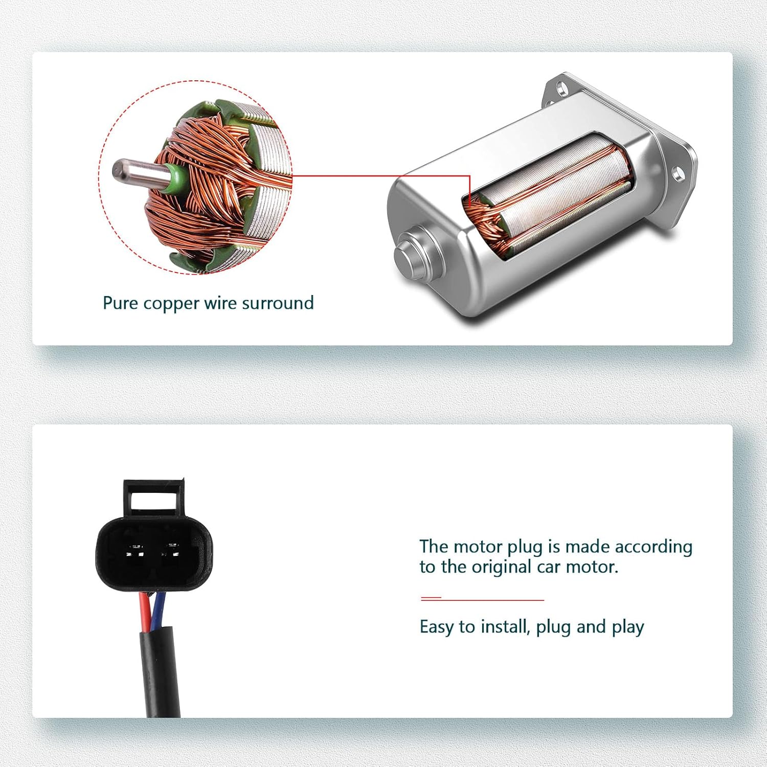 FINDAUTO Rear Left Power Window Regulator with Motor Fit for 2005-2010 for Pontiac G6
