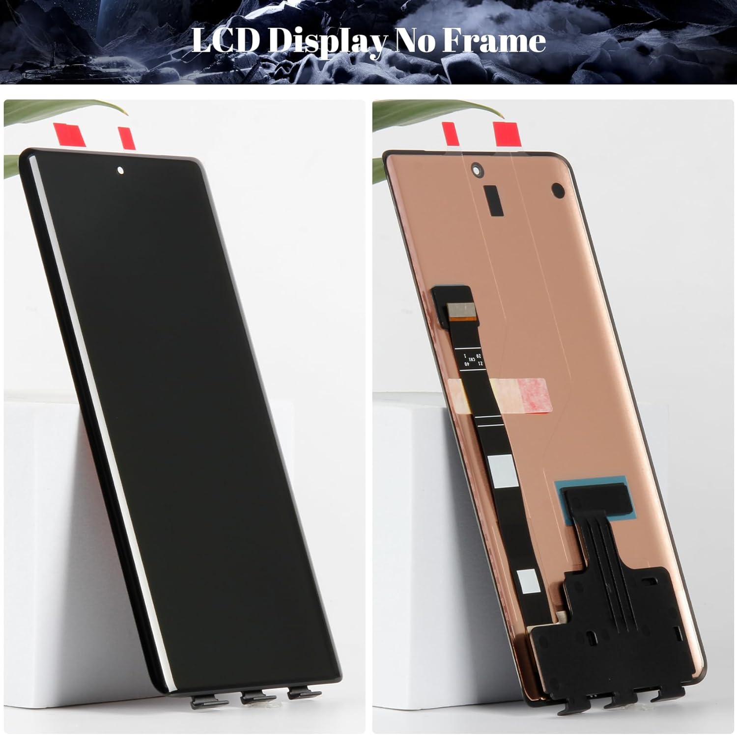 Original for Motorola Moto Edge Plus 2023 Screen Replacement for Moto Edge Plus 2023 LCD Display for Moto Edge Plus 2023 Touch Screen Digitizer Display Assembly Repair Kits Without Frame(Black)