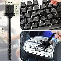 Vista 8 de Fitosy Kit de cepillo de limpieza de polvo para interior de coche, putty de silicona suave para ventilaciones del salpicadero, cepillos de detalle