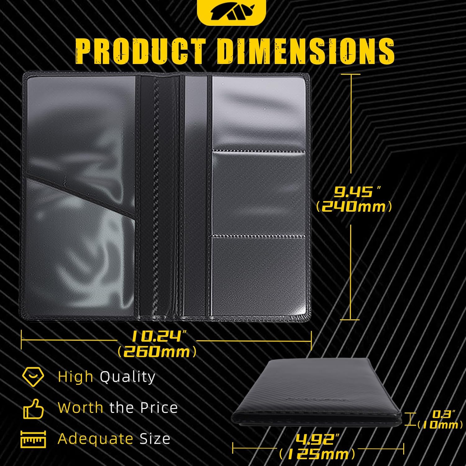 MIKKUPPA Car Trunk Organizer & Car Registration and Insurance Holder
