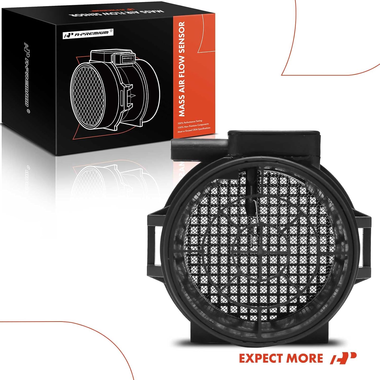 A-Premium Mass Air Flow Sensor Meter Assembly with 6-Pin [fits DOHC, 6Cyl 2.5L] Compatible with BMW 325Ci 2003-2006, 325i 2003-2005, X3 2004-2006, Z4 2003-2005, Replace# 13627513957, 13627566984