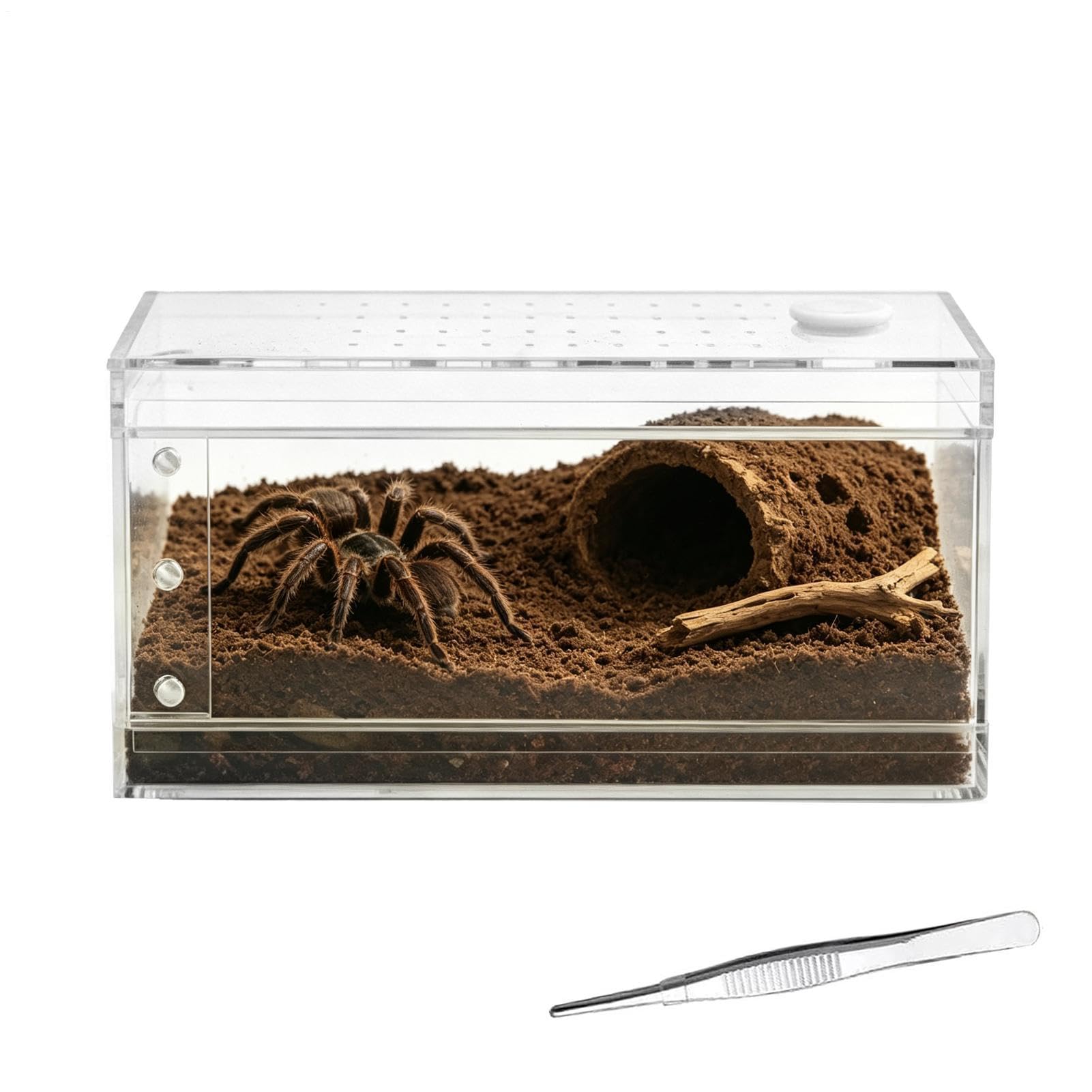 Terrario Para Reptiles A Prueba De Escapes, Transparente Y Transpirable