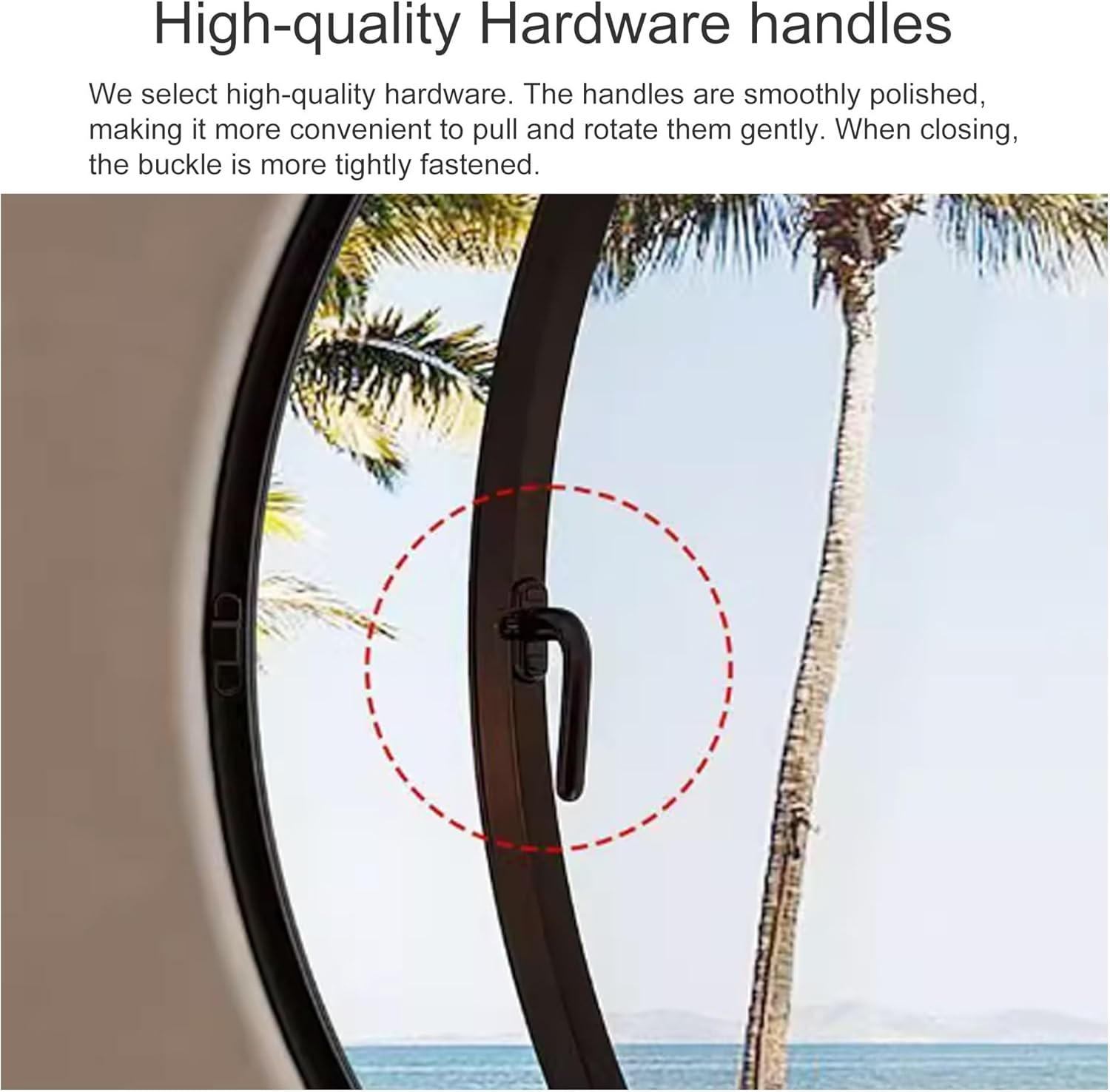 Round Rotating Glass Windows - 360° Rotatable Ventilation Windows Aluminum Alloy Replacement Rotation Windows Rotating Porthole Window For Bathroom, Bedroom, Living Room(White-hong,40cm/15.7in)