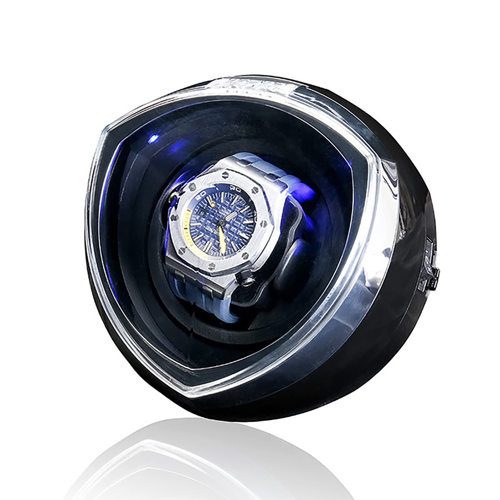Rotomat do 1 zegarka automatycznego, cichy silnik, oświetlenie LED