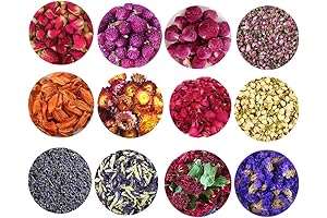 TooGet Dried Natural Flower and Herb Decorations: Crafting Essence for Soap, Bath Bombs, and Artwork