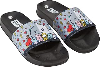 BT21 Line Friends Ladies Slides - Officially Licensed Slides - Tata, Van, Chimmy, Cooky, Shooky and RJ Price In India