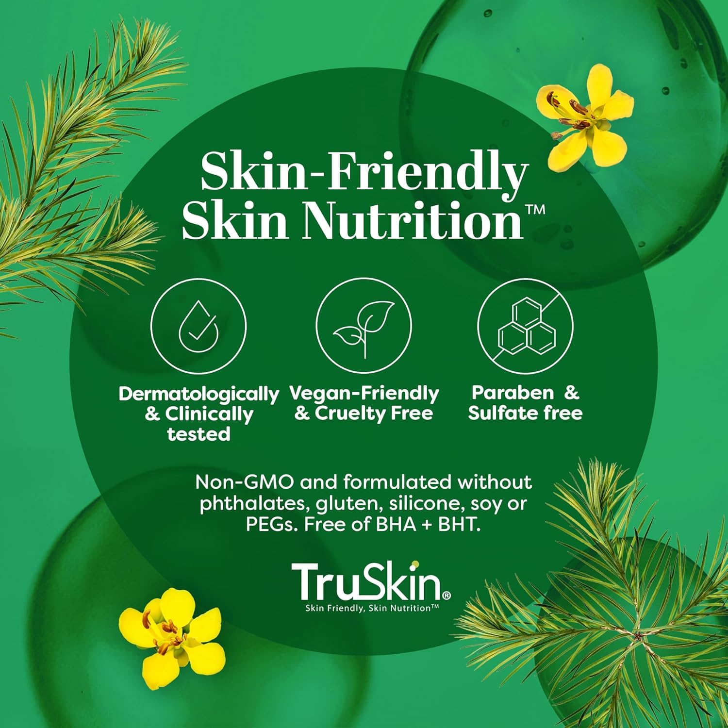 TruSkin Tea Tree Oil Acne Treatment Serum for Face – Salicylic Acid, Niacinamide, Vitamin C & Retinol – Clarifying Super Facial Serum for Acne-Prone Skin & Pores, 1 Fl Oz - Image 9
