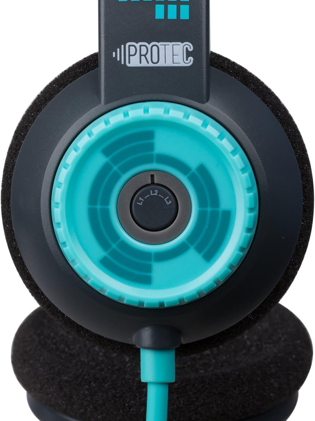 FSL Protec Kids Headphones with Adjustable Volume Limiting (Aqua)