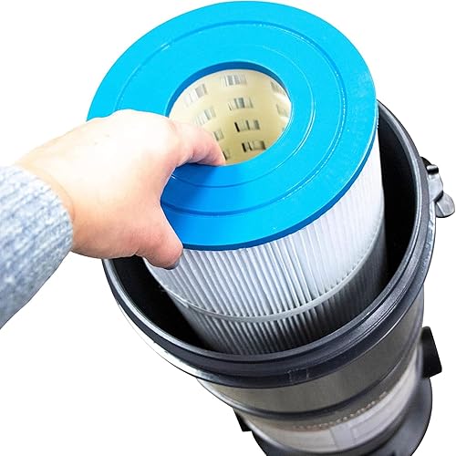 Vista 114 de SWIMLINE HYDROTOOLS - Tanque de cartucho de piscina sobre el suelo y elemento de filtro de repuesto, 100 pies cuadrados Sistema de filtración