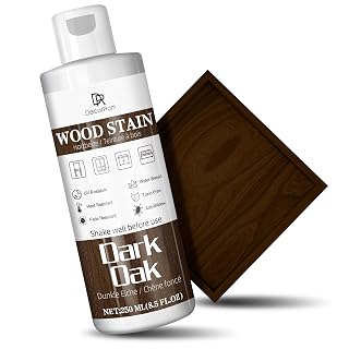 Holzbeize Dunkle Eichenfarbe, 250ml Wasserbasis Beize Holz, Matt Wood Stain, Schnelltrocknend für HolzmöBel Im Innen Und AußEnbereich, TüRen, Fenster, SchräNke, Wandverkleidungen Geruchsarm - Amazon product rated Grade B