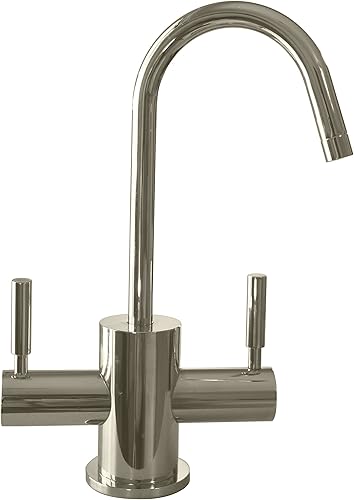 Miniatura 4 de Westbrass Níquel satinado instantáneo de dos manijas contemporáneas del grifo del dispensador de agua calientefría, D2051-07