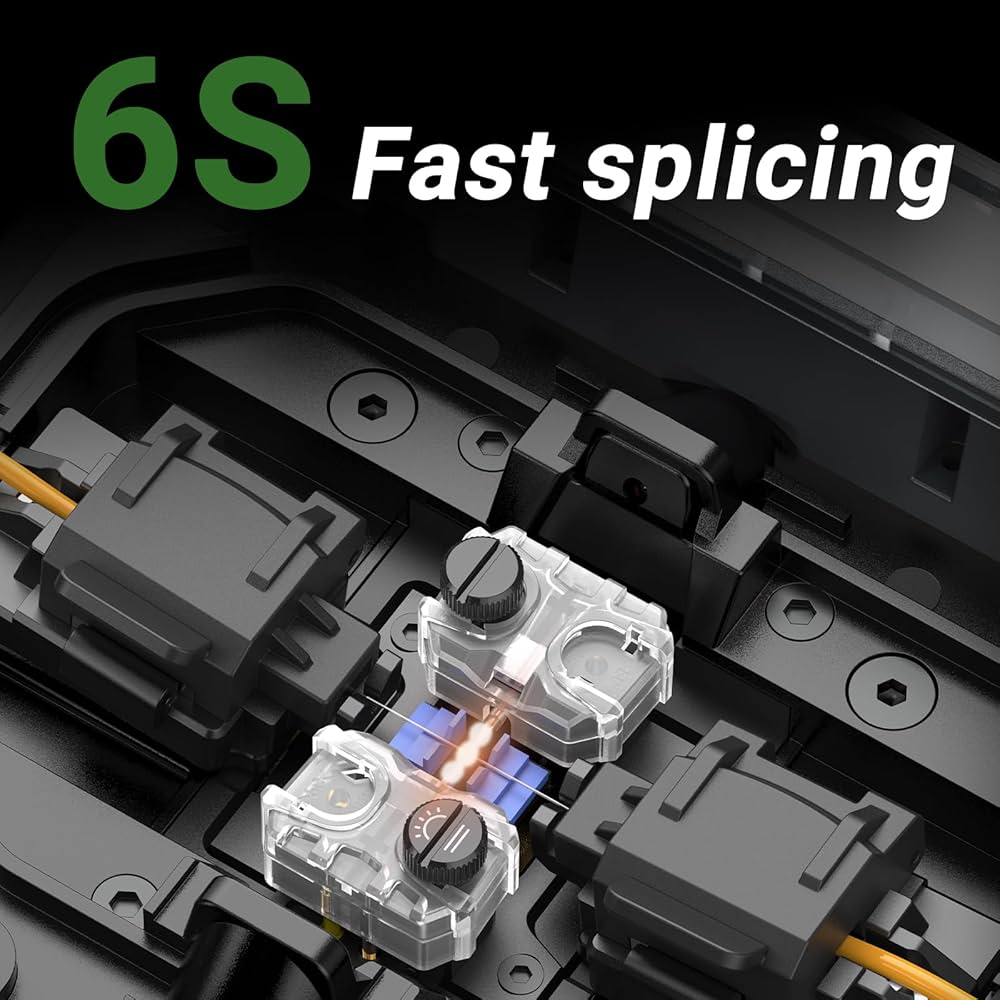 KOMSHINE Fiber Fusion Splicer w/ 6 Motors Automatic Core
