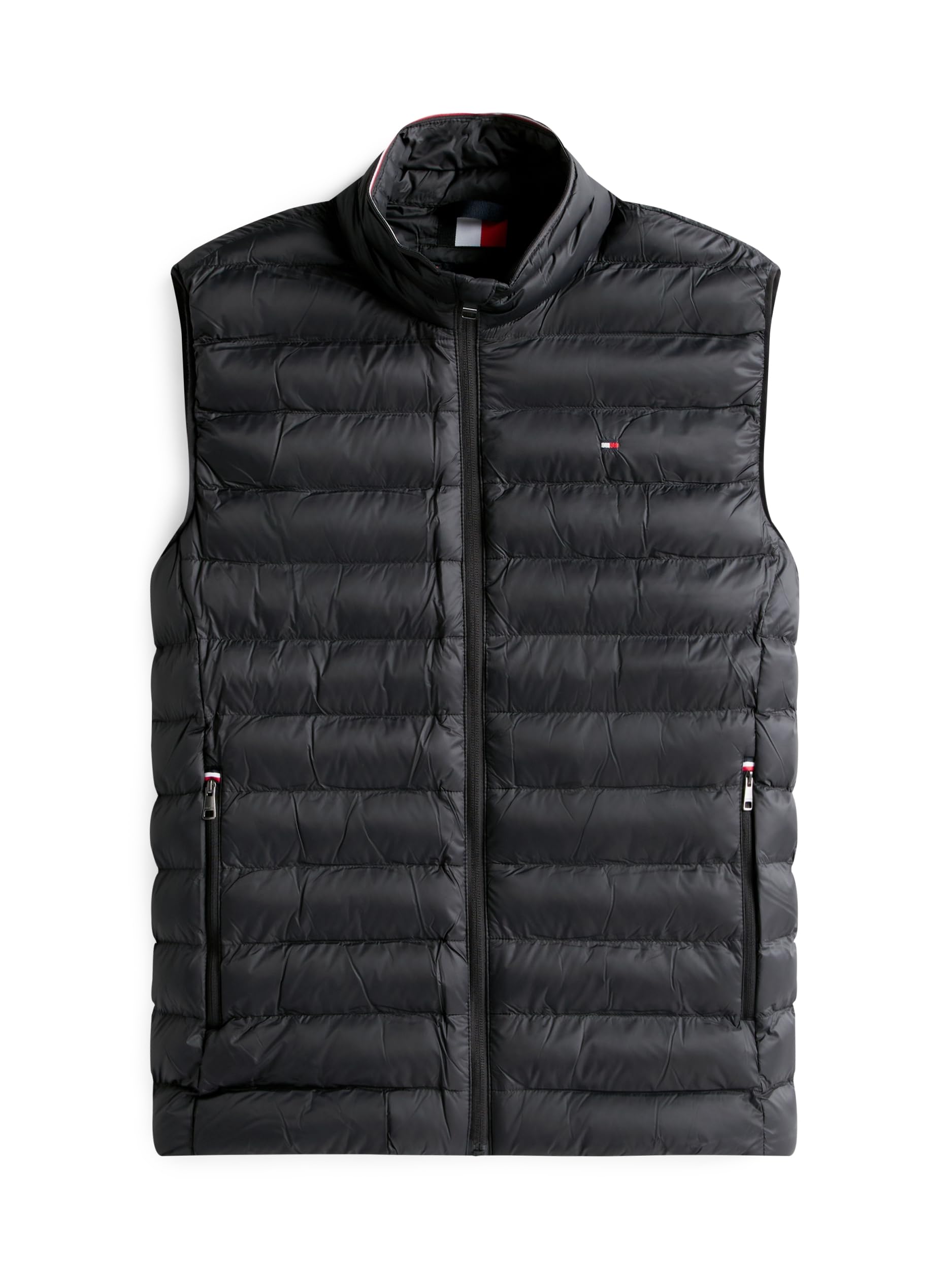 Tommy Hilfiger Men's CORE PACKABLE RECYCLED VEST MW0MW39989 Vest, Black, XL