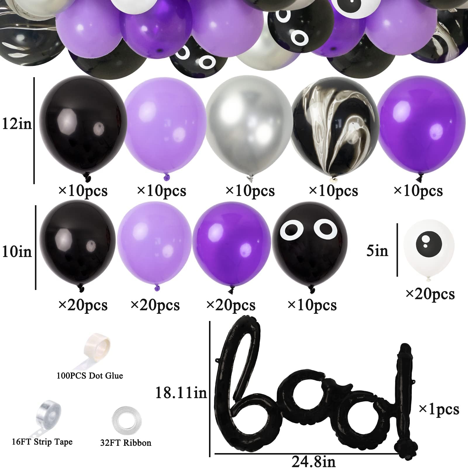 Amazon | ハロウィン飾り バルーンセット 141個 ハロウィン 風船 