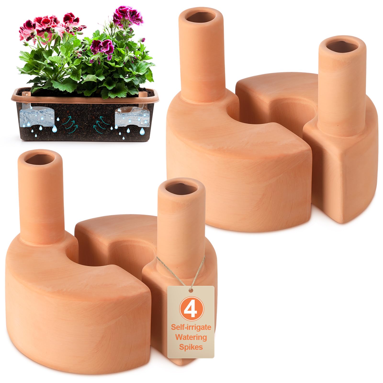 Photo 1 of Blushtier Terracotta Self Watering Spikes, 12.85 oz