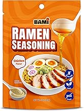 Gluten Free Ramen Seasoning Powder (Chicken Flavor) Low Sodium Instant Ramen Noodle Seasoning, Big Packets Ramen Broth, Rich Vegan Soup Powder with No Artificial Flavors, 48 Serving