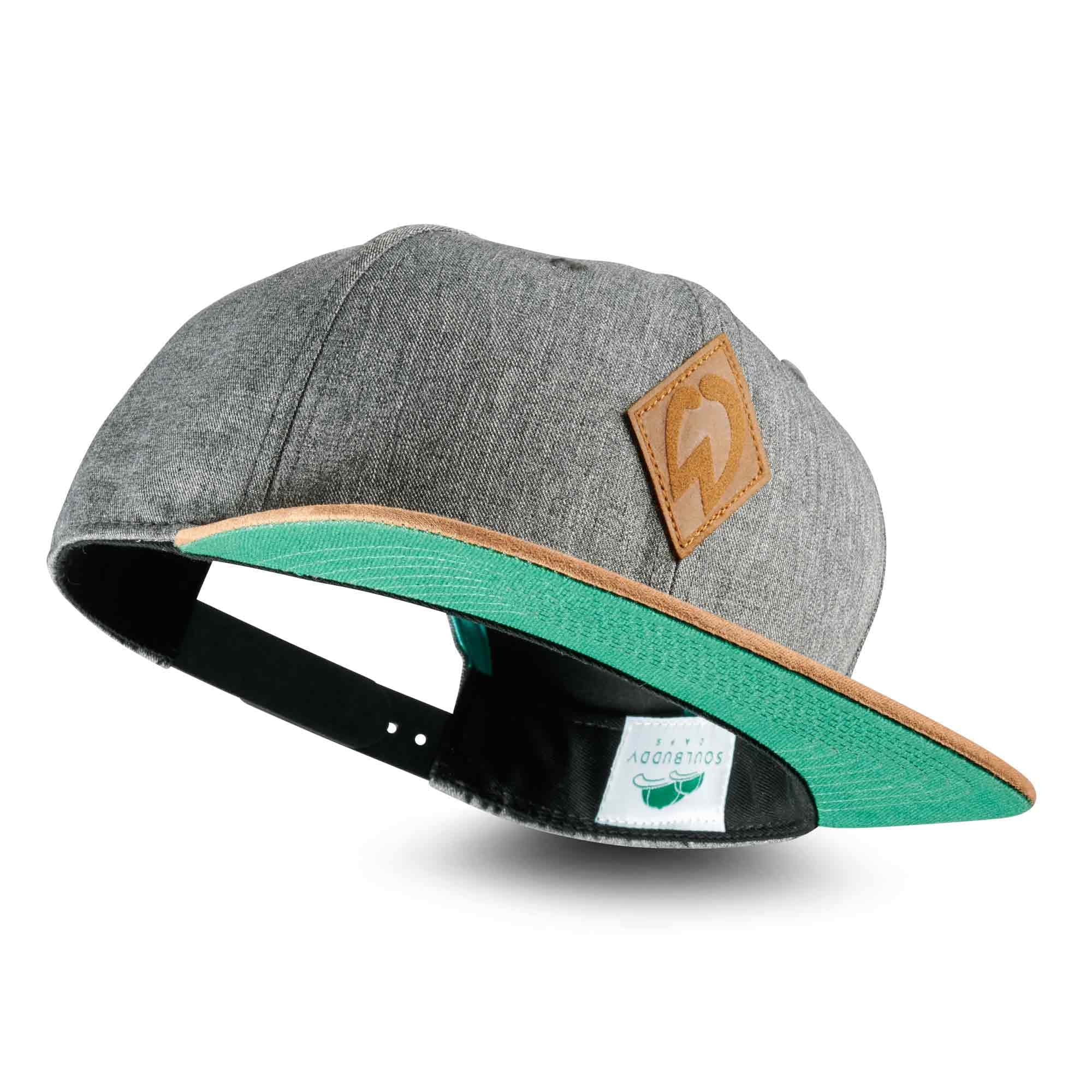 Soulbuddy Snapback Cap Herren & Damen – Basecap Unisex - Verstellbarer Snapback-Verschluss – Bequeme Streetwear Kappe - Outdoor & Freizeit Baseball Cap für Väter – One Size
