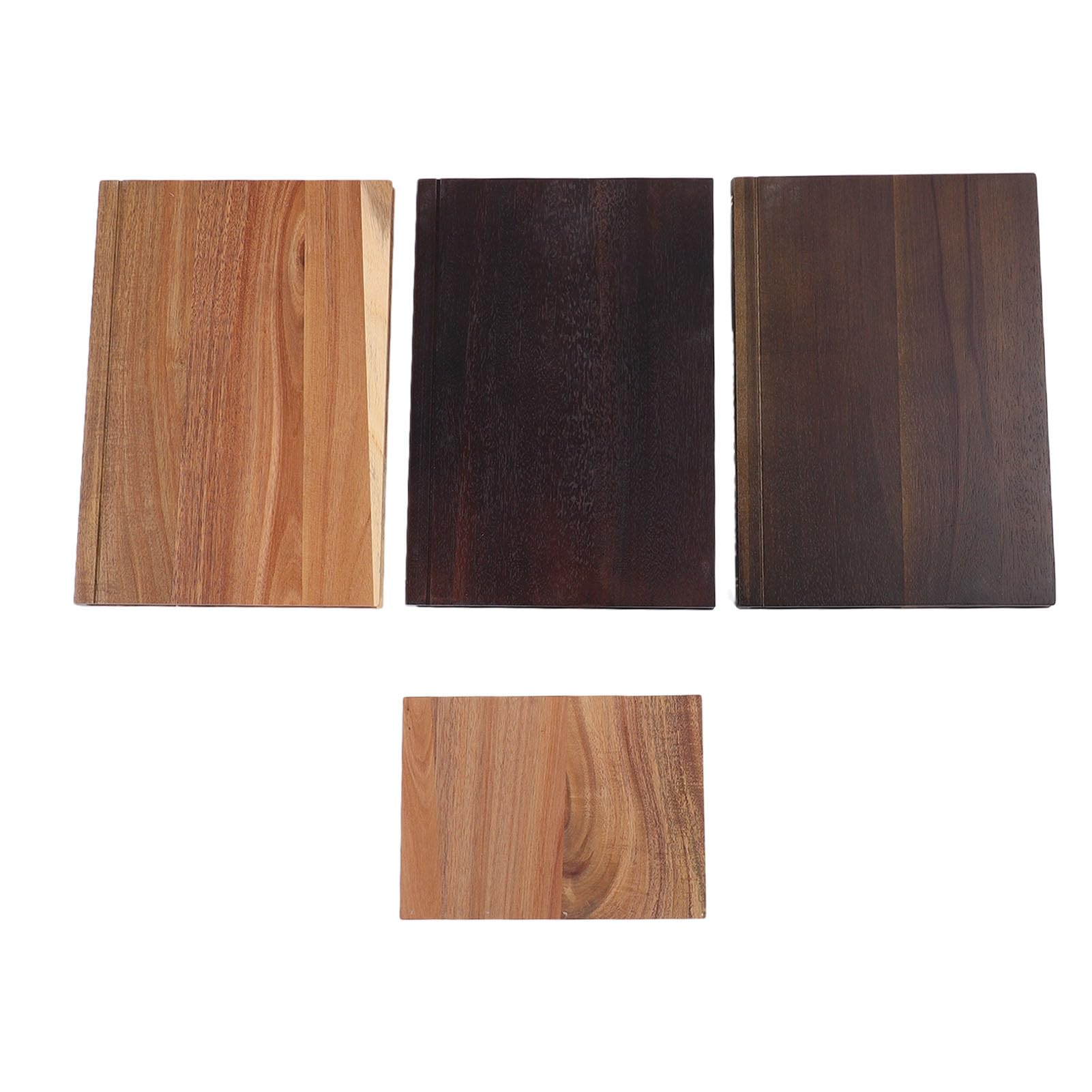 Ensemble de Planches à Découper de Livre 3 Pièces, Planche à Découper en Bois avec Support, Planches à de Cuisine en Forme de Livre pour Fruits Légumes Pain