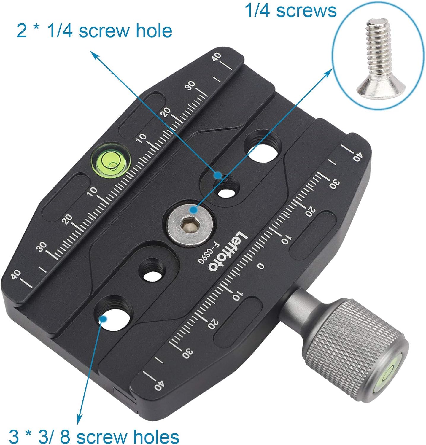 90mm Universal Quick Release clamp for arca Swiss clamp Style Tripod Ballhead Universal Quick-Change seat, monopod Head, Tripod Quick Release Plate
