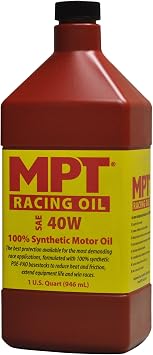 MPT MPT-275 Red Bottle 40W Full Synthetic High Performance Racing Oil - 32 fl. oz.