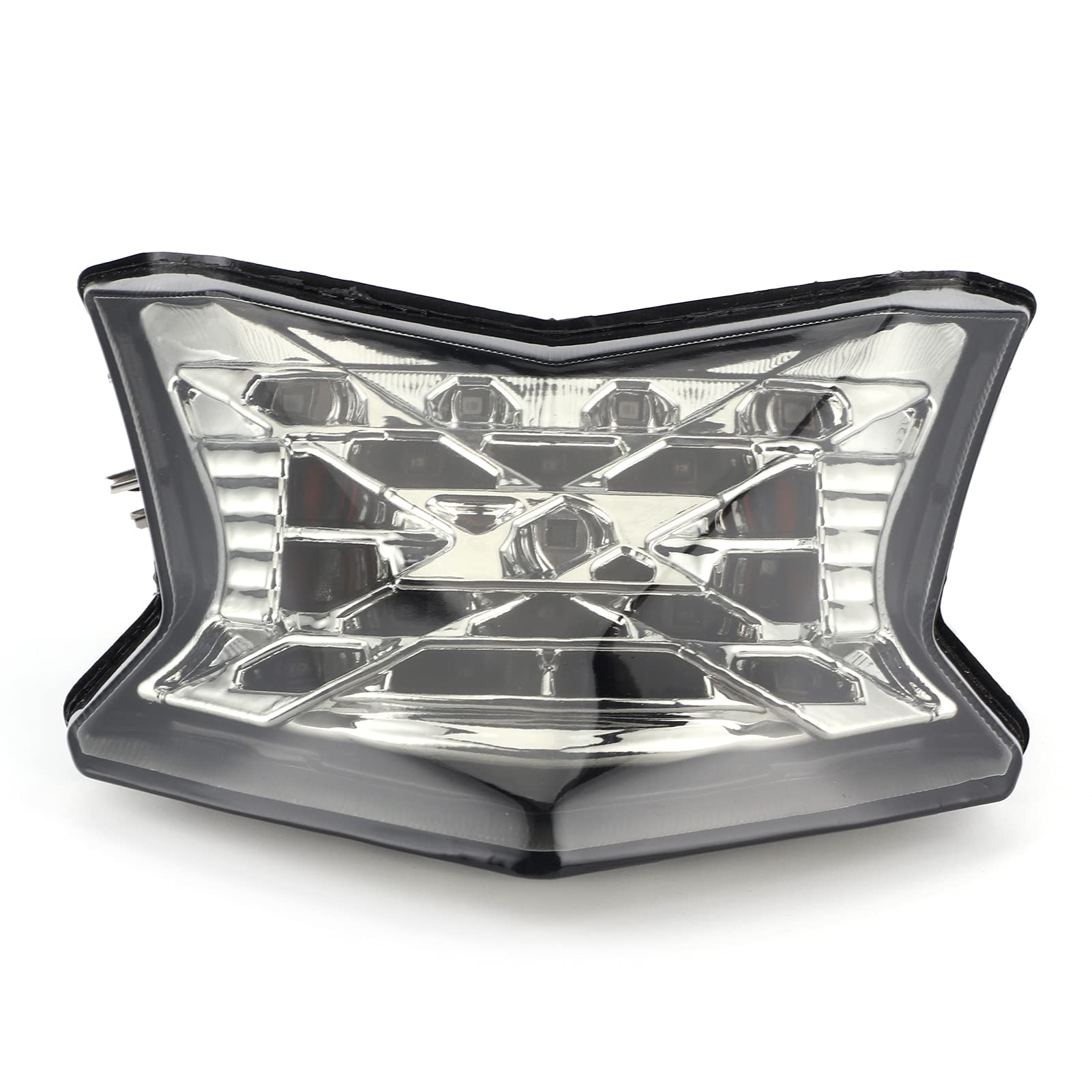 Montaje de luz trasera LED para motocicleta, lente transparente compatible con Kawasaki Z900/Z650/Ninja 650 2017 2018 2019