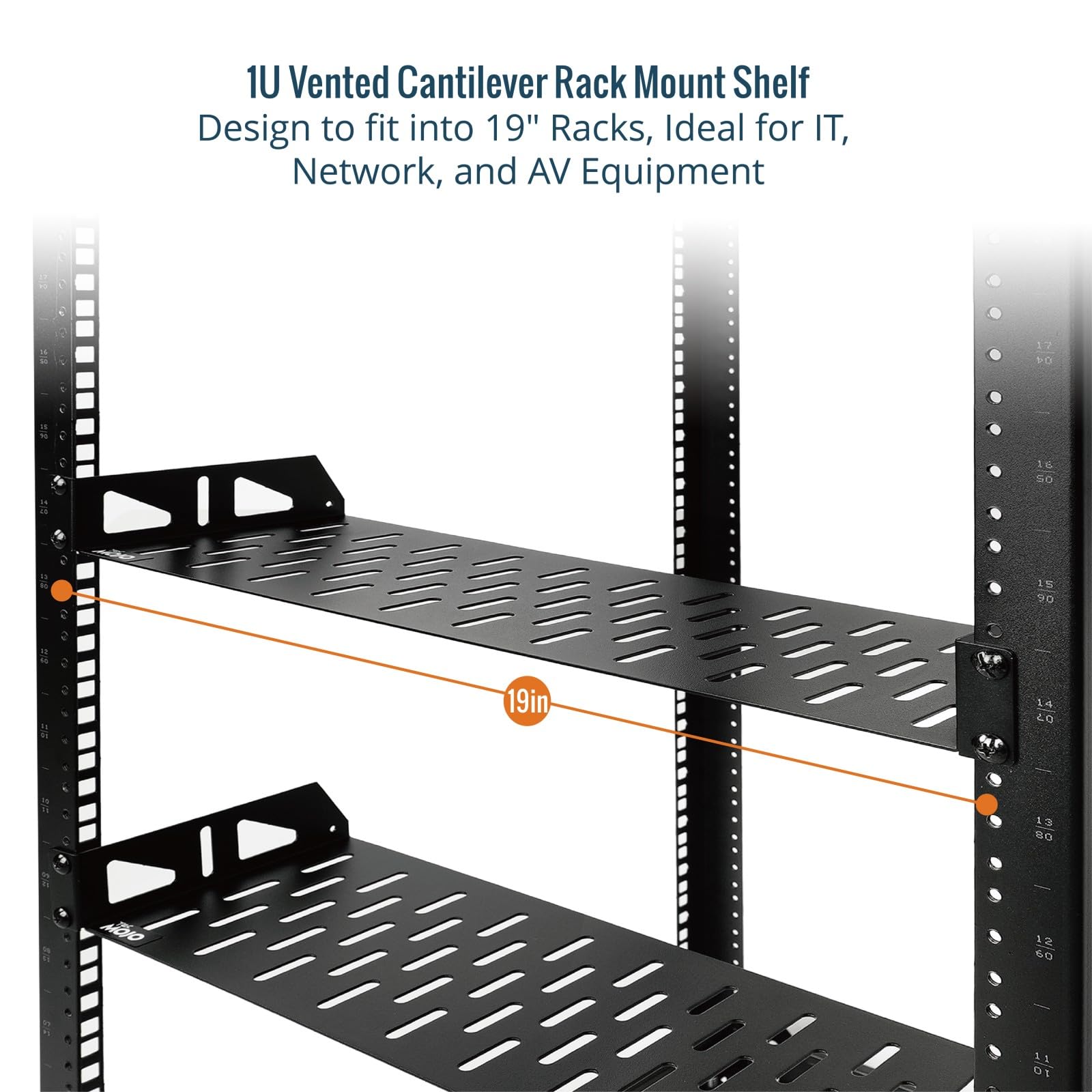 Amazon.com: Tecmojo 1U Rack Shelf,19 inch Rack Shelf 8 inch Depth