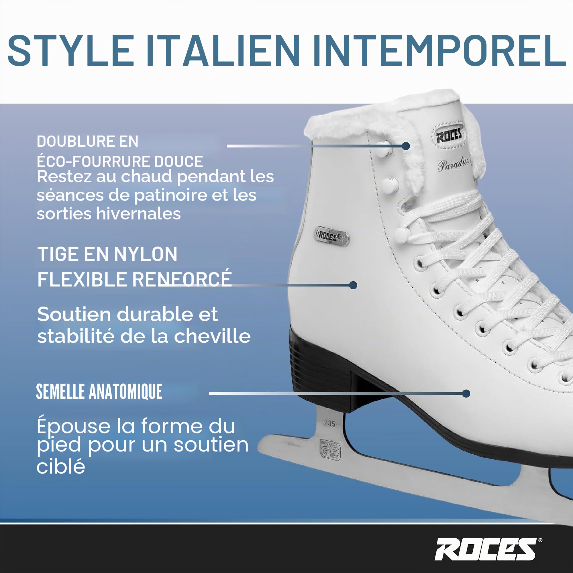 Roces Paradise Eco-Fur Patins à Glace