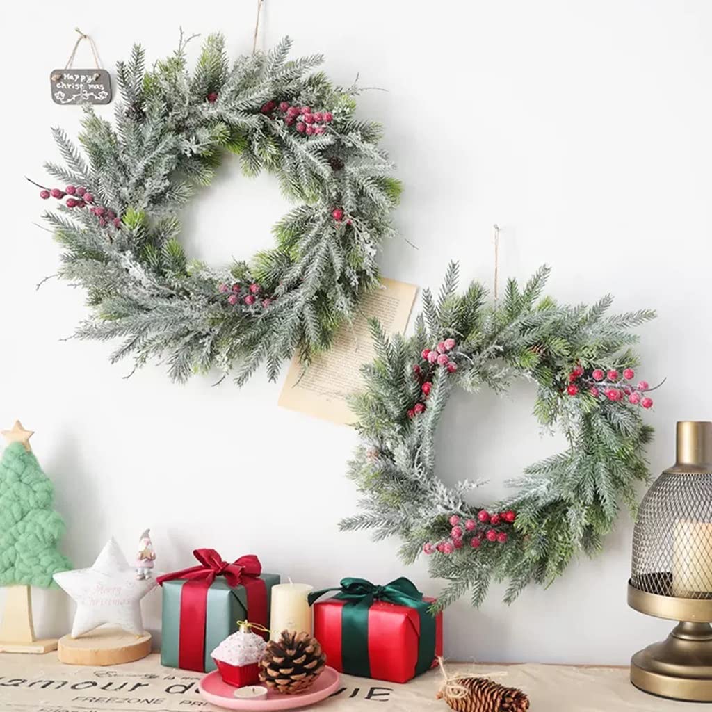 Ghirlande Natalizie Con Bacche – 6 Pezzi Piccoli Per Porte, Finestre E Pareti, Decorazione Interna Ed Esterna