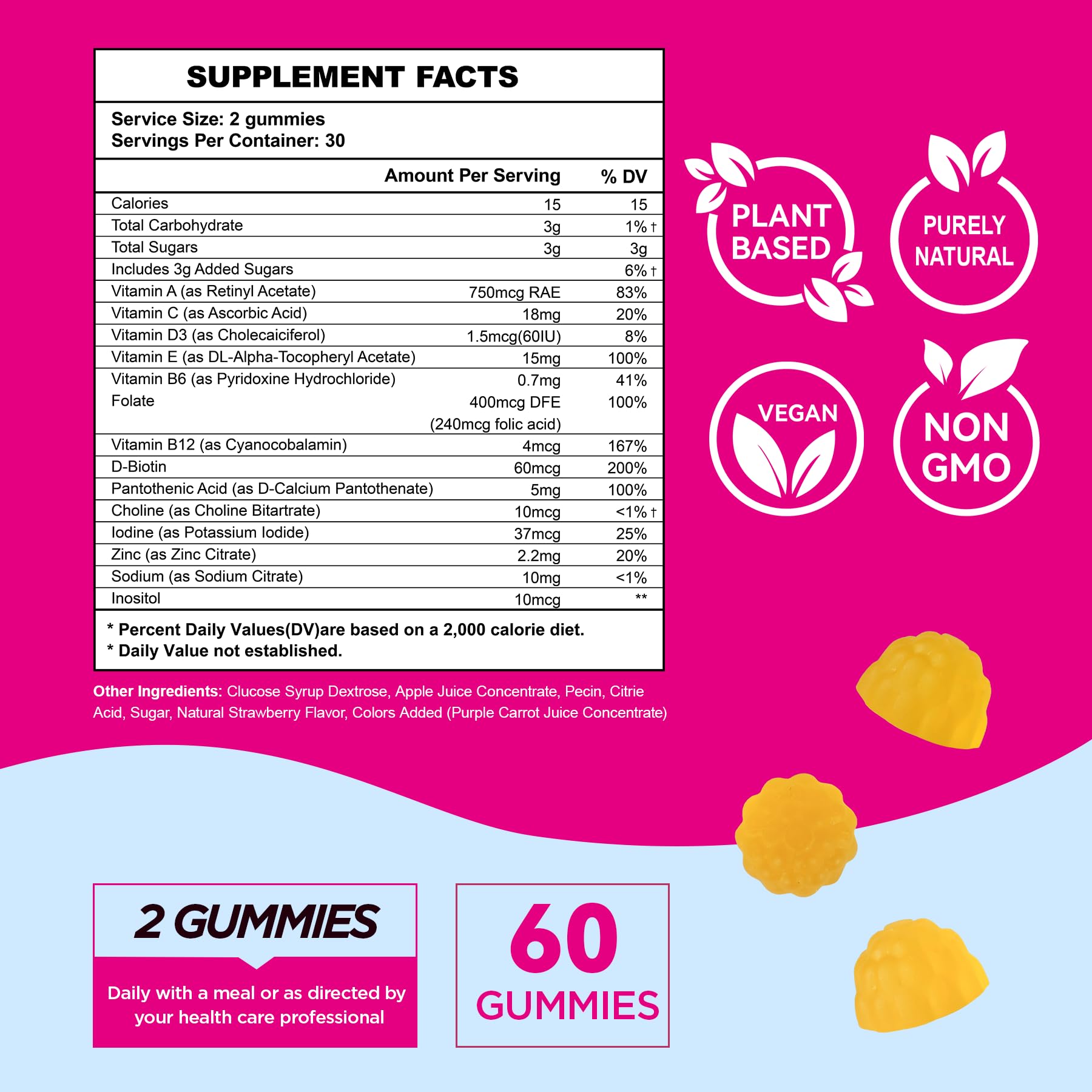 Fertility Gummies for Women to Get Pregnant Fast, Folic Acid Conception Gummies to Boost Fertility for Her, 60 Count Fertility Vitamin Gummy Support Hormone Balance, Ovulation & Period Cycle — Amazon image 6