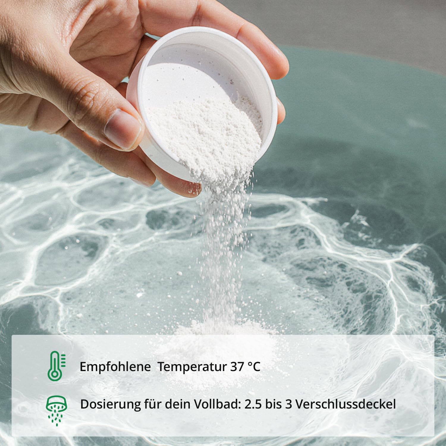 effective nature Basenbad - basisches Badesalz mit Sango-Meereskoralle & Edelsteinpulver - ergiebiger Badezusatz fürs Vollbad, Sitzbad & Fussbad - Wellness & Regeneration nach dem Sport - 2800 g | ergiebiger Badezusatz fürs Vollbad, Sitzbad & Fussbad mit