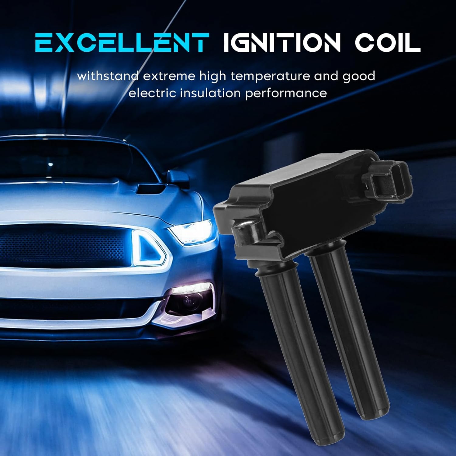 Set of 8 Ignition Coil Pack Compatible with Dodge Challenger Charger Durango Magnum, Chrysler 300 Aspen, Jeep Grand Cherokee Commander, Ram 1500 2500 3500 Replace UF504 5C1569 CUF504