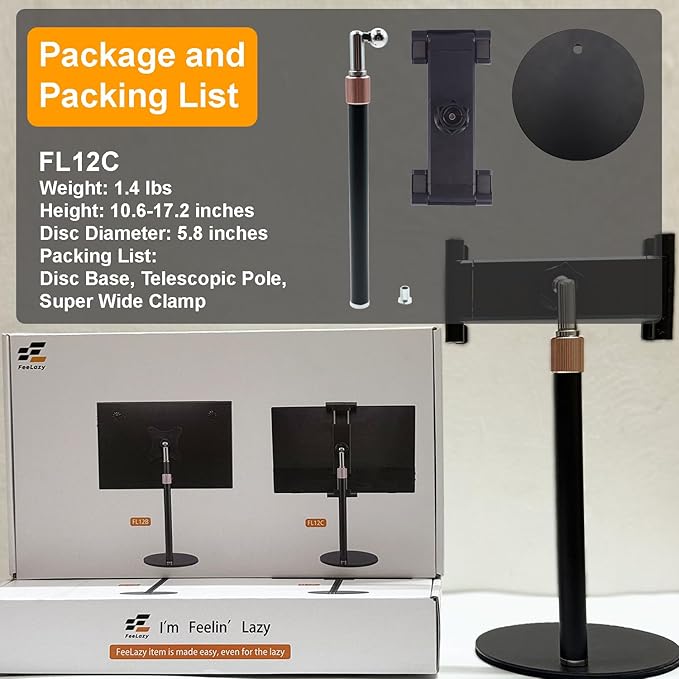 Soporte para Monitor Portátil FeeLazy FL12C, Ajustable y Giratorio miniatura 8