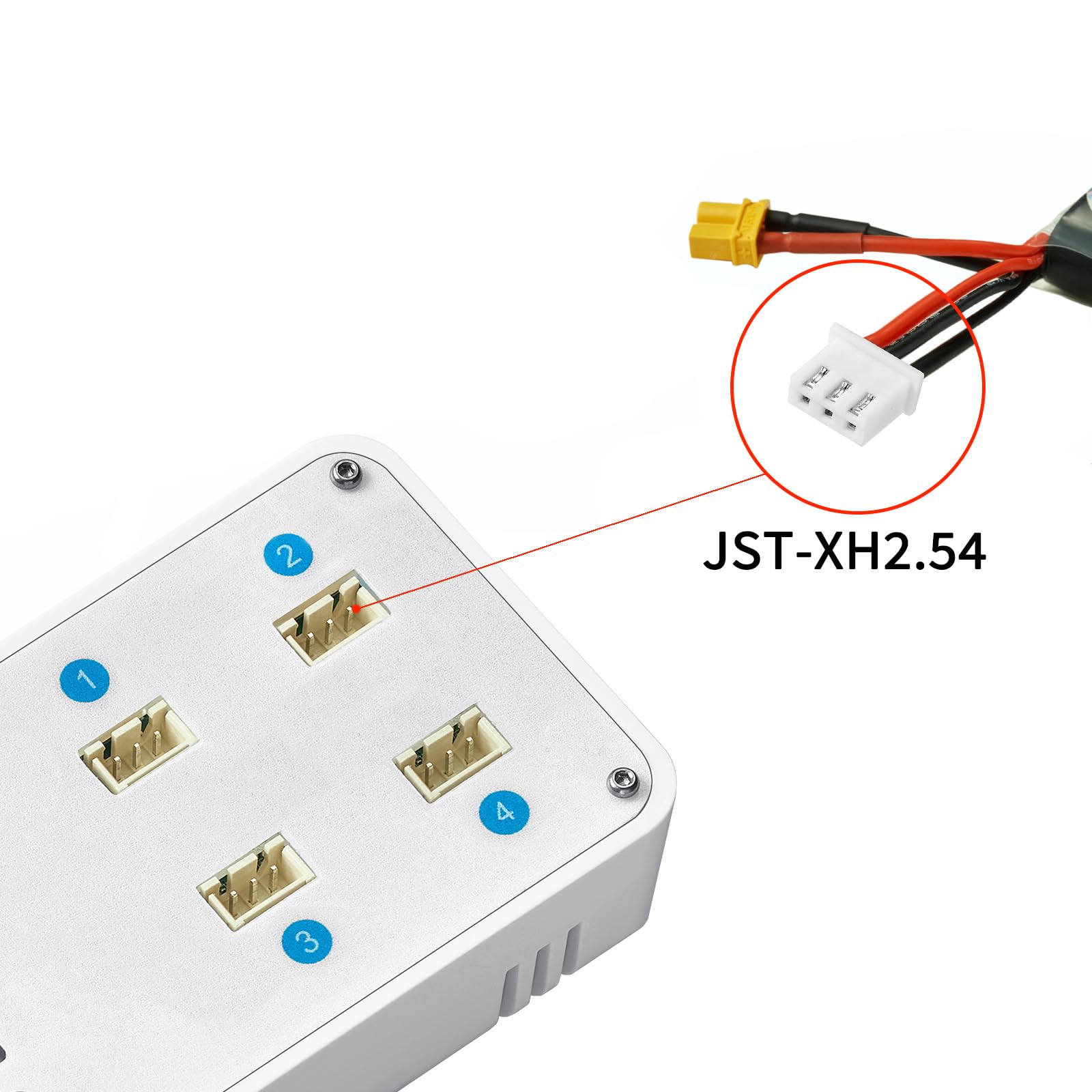 SoloGood VIFLY ToothStor 4 Port 2S Balance Ladegerät mit Speichermodus für RC FPV Freestyle Cinewhoop Drohne DIY Teile