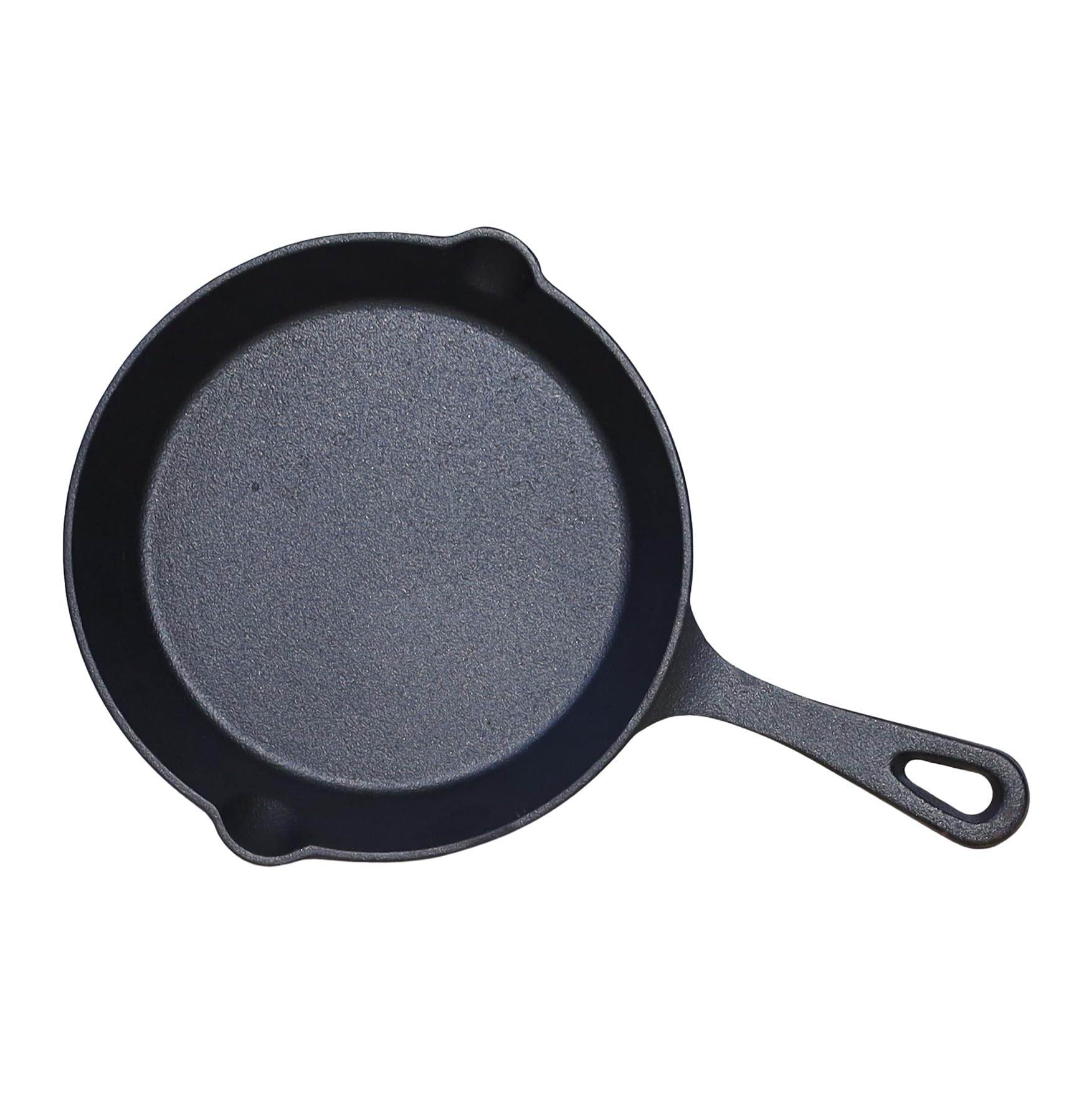 Buckingham Black Pre-Seasoned Premium Cast Iron Skillet Induction Frying Pan Suitable For Electric Gas & Oven Safe Ideal For Bbq Grilling Cast Iron Pan For Low Fat Healthy Cooking (20 Cm)