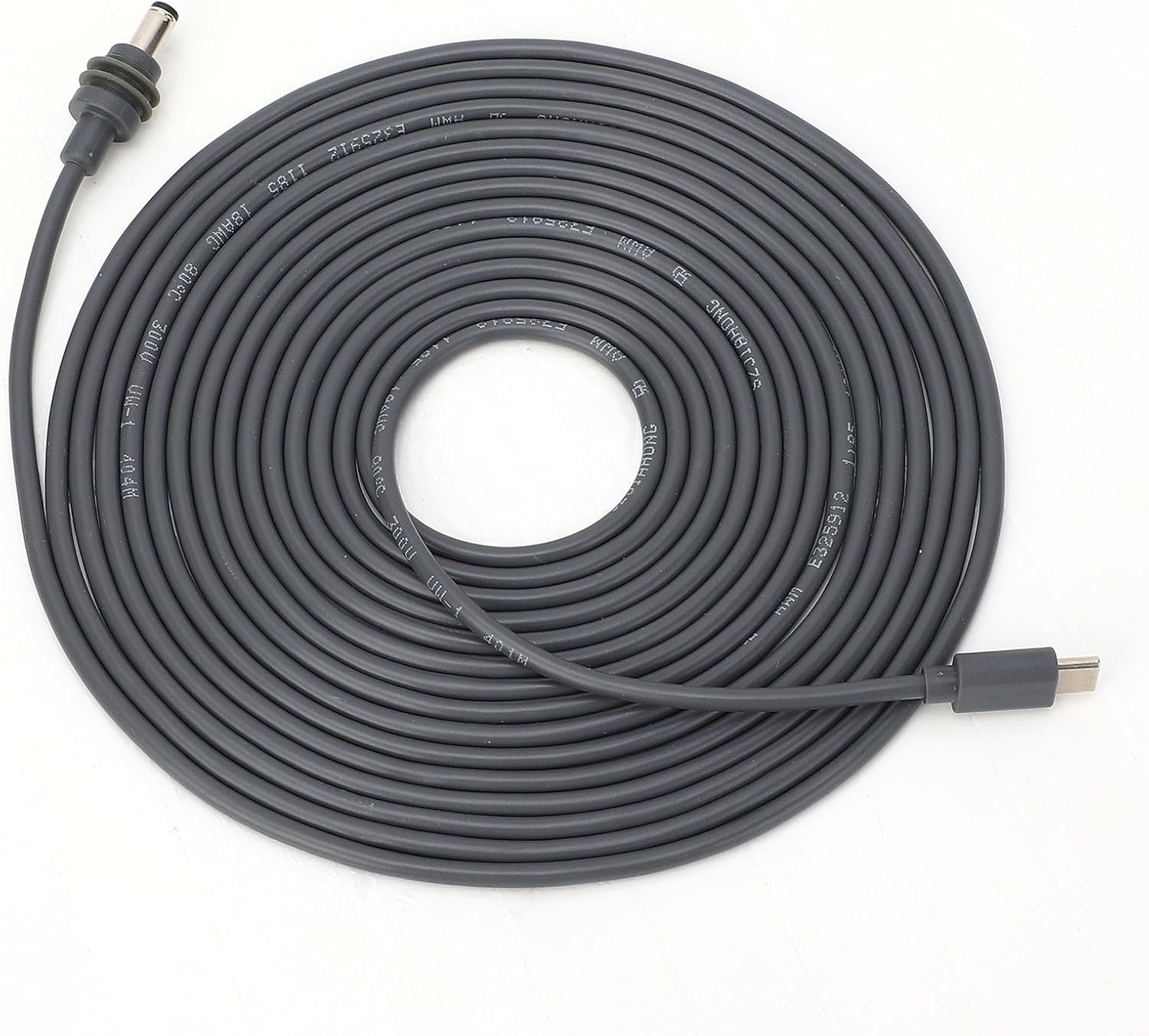 Rectangular Satellite DC Power Cable, Stable Transmission 100W USB C to DC Power Cable Easy to Install for Home (23m/75.4FT)