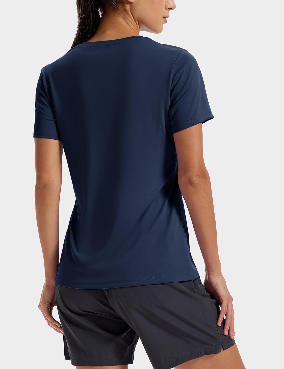 MAGCOMSEN Womens Workout Tops Short Sleeve UPF 50+ Shirts Quick Dry Loose Sun Shirts for Gym Hiking Running - Image 2