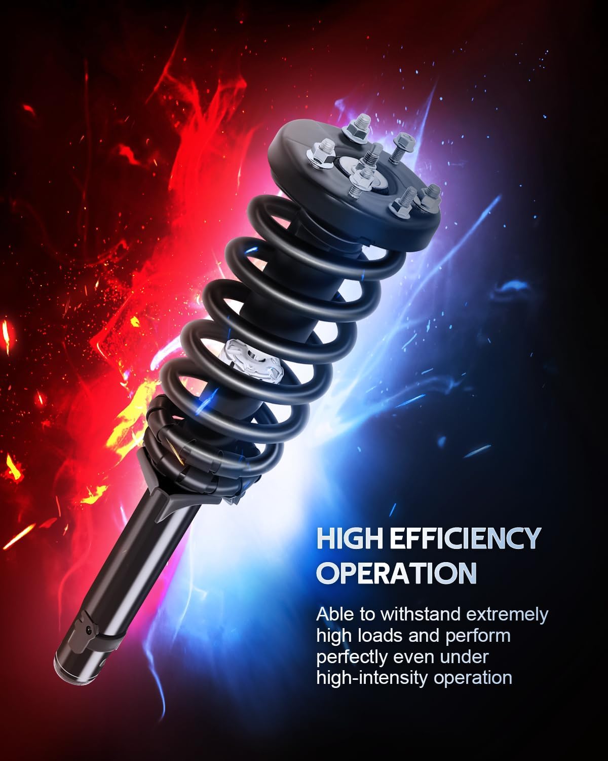 172562R 172562L 172563 Front and Rear Struts Fit for 2008 2009 2010 2011 2012 for Honda for Accord Complete Strut Spring Assemblies Shock Absorbers 4PCS FWD