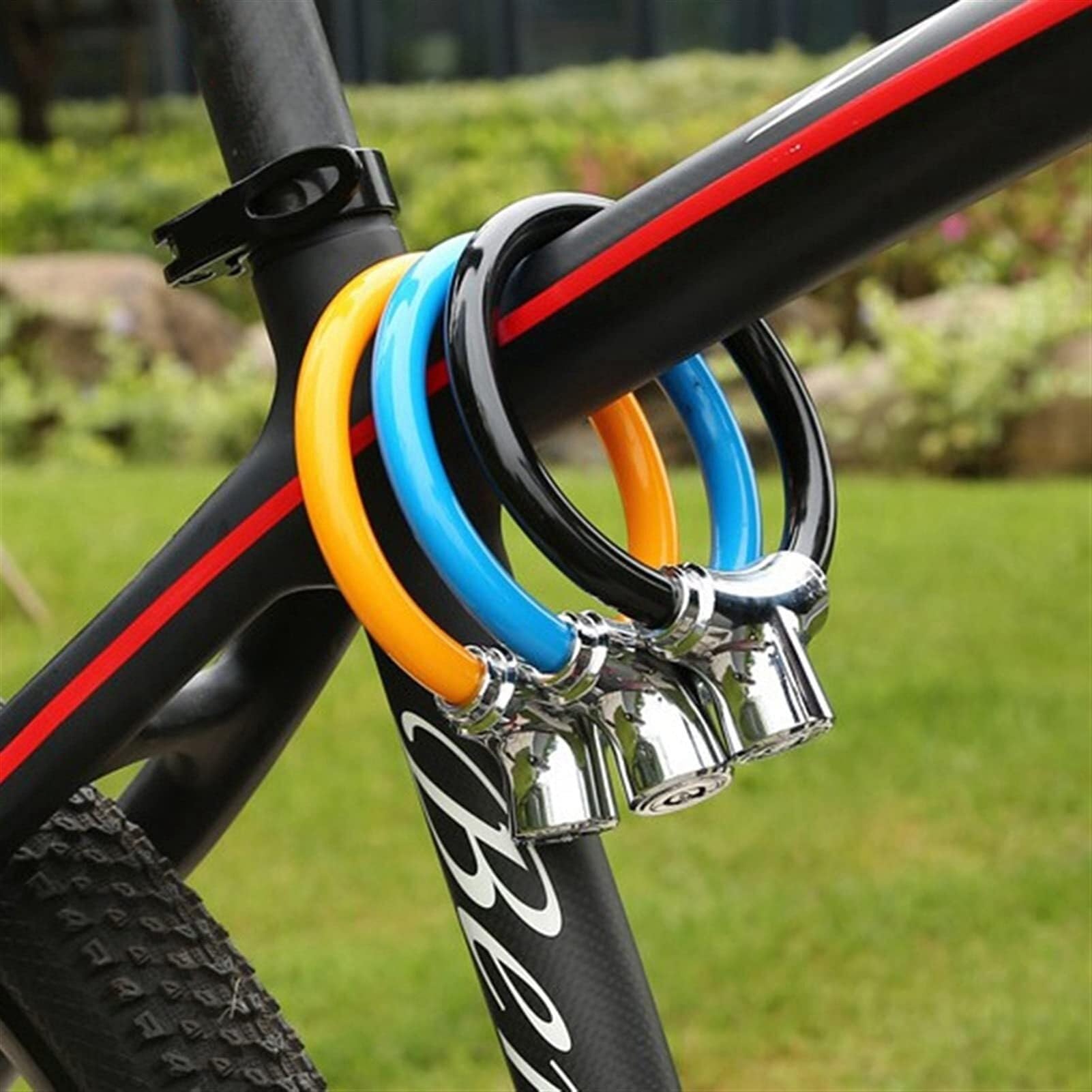 Cierres RáPidos para Bicicletas Pinchos for Cubo de Rueda Bicicleta, 1 Uds., 12mm, candado portátil Resistente for, Color Negro y par liberación rápida