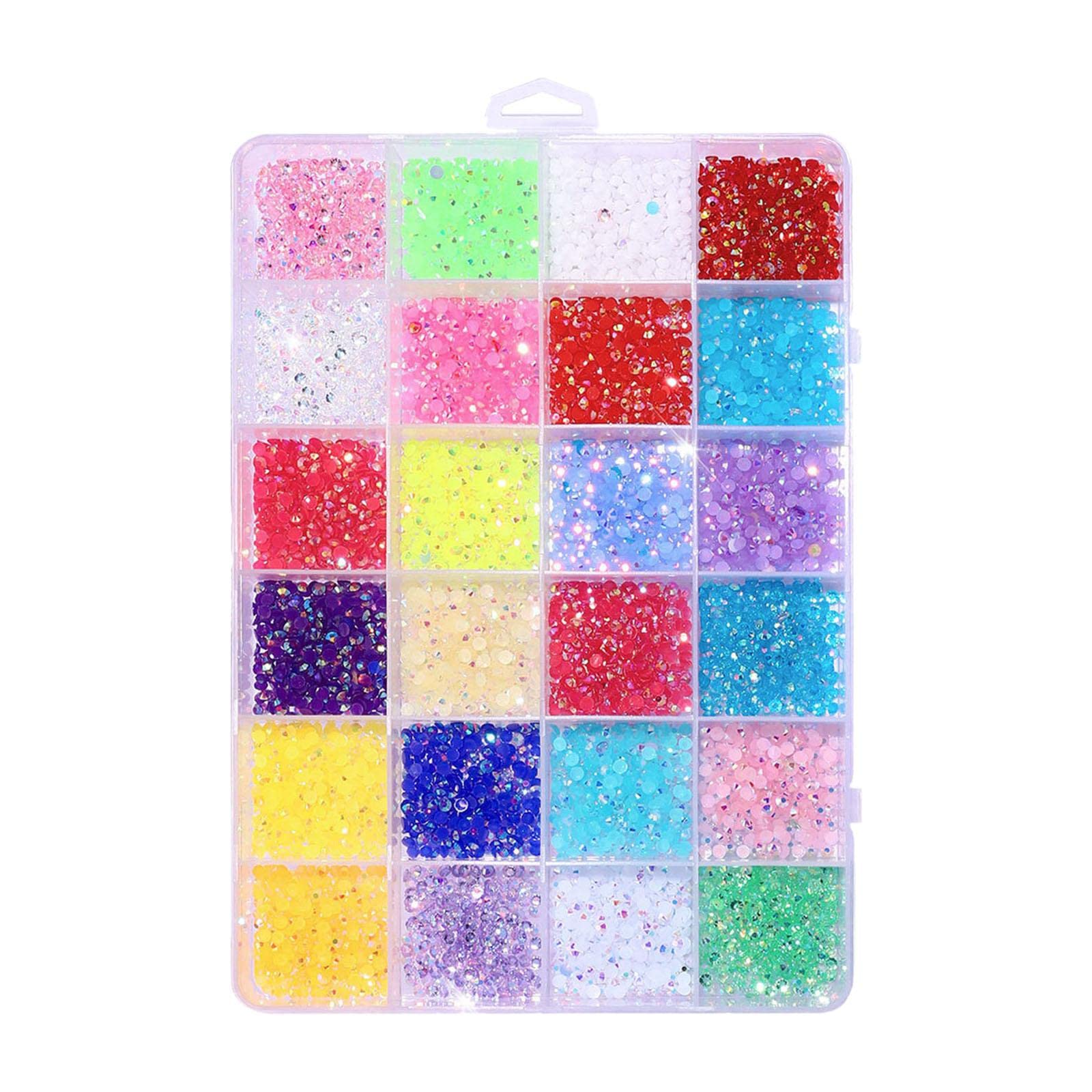 BNF 3500Pcs Nail Art Rhinestones Flat Bottom for Nail Art Art Phone Cases Bright Color | Health & Beauty | Nail Care, Manicure & Pedicure | Nail Art Accessories-image-26