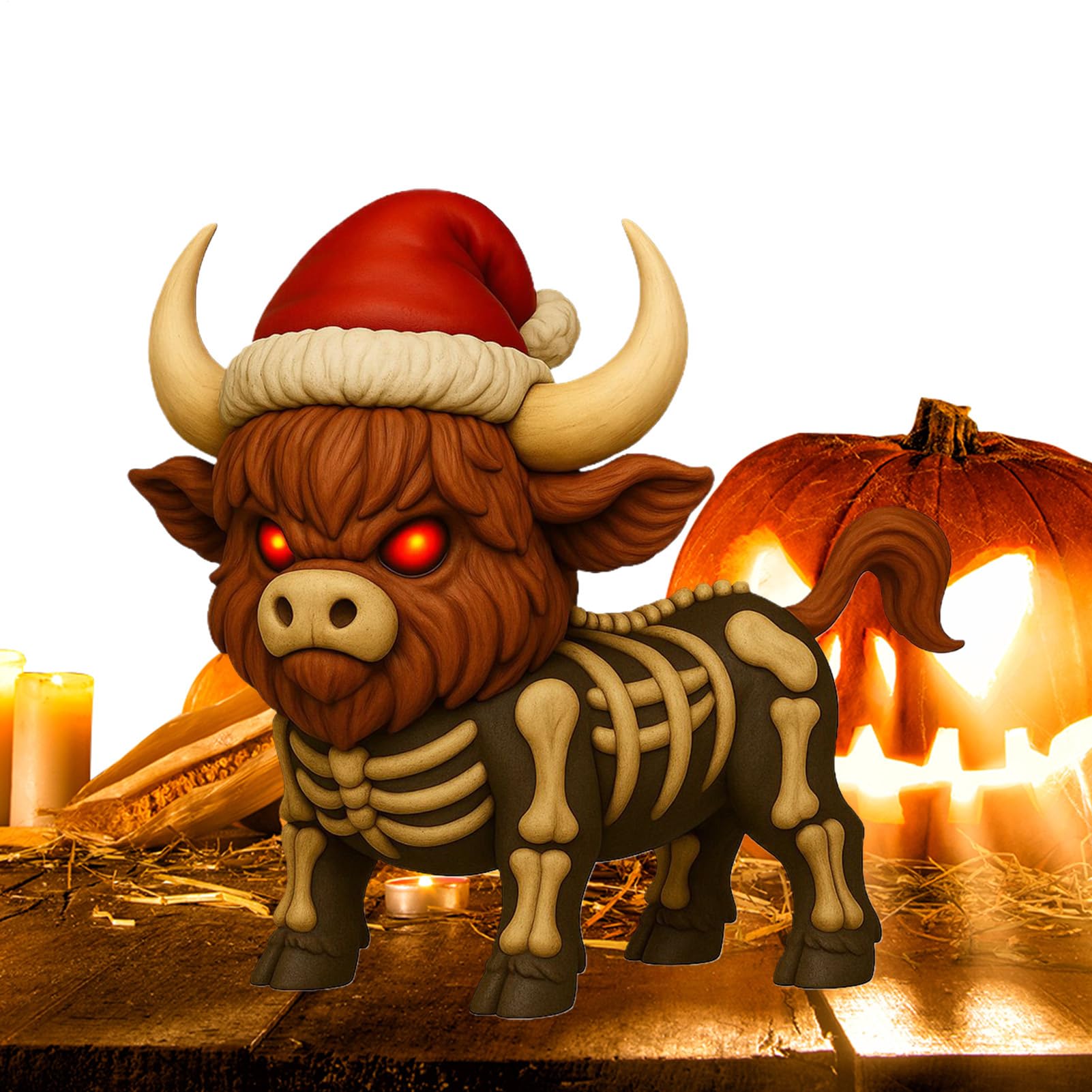 Figurine de vache d'Halloween : la sculpture effrayante pour sublimer vos espaces vide
