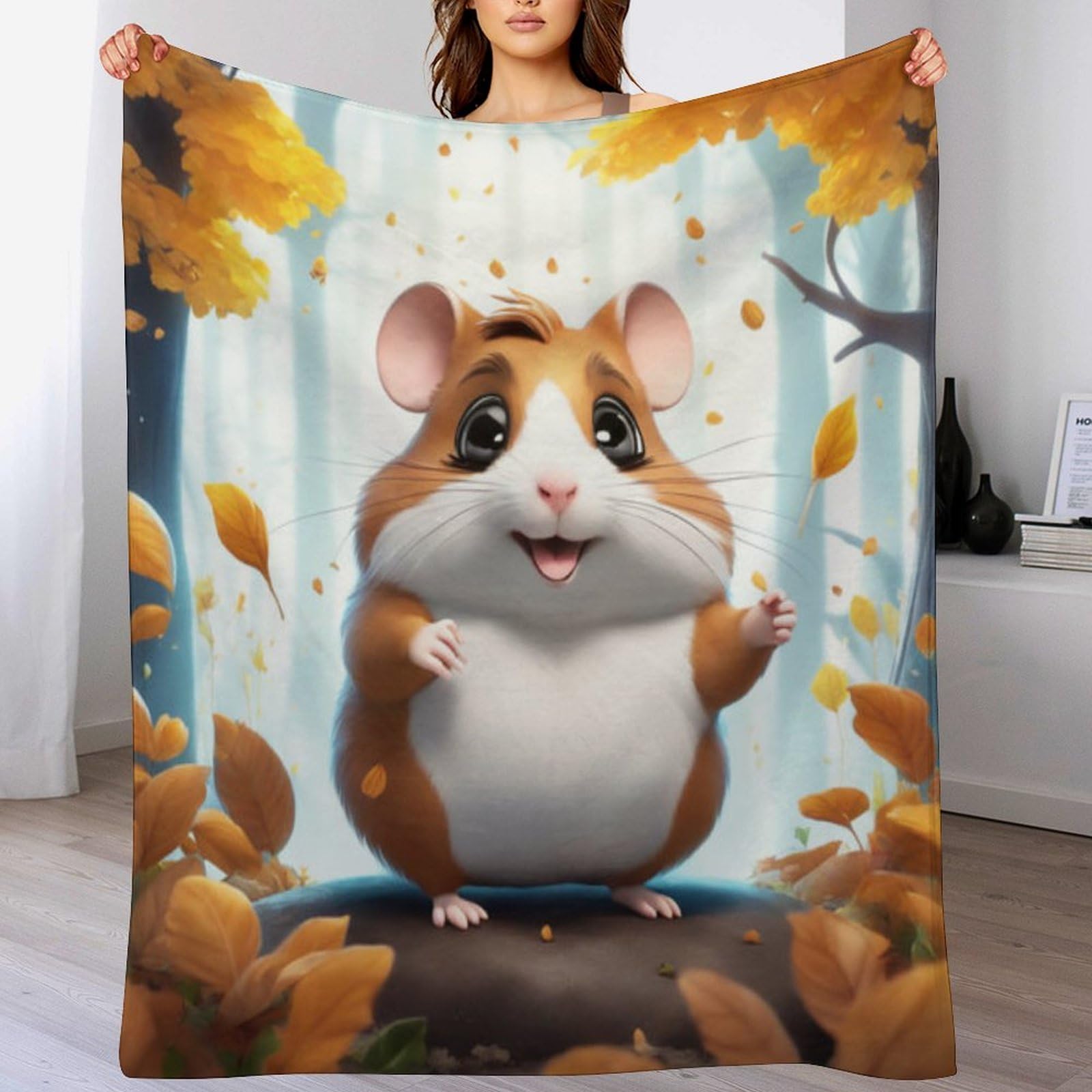 Couverture en flannel haut de gamme motif souris finitions soignées