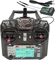 Flysky FS-i6X RC Transmitter and Receiver FS-iA6B iBus 10 Channel or PWM 6CH 2.4GHz AFHDS 2A Radio Control System for FPV Drone Multirotor, Fixed-Wing, RC Car, RC Boat (Mode-2)